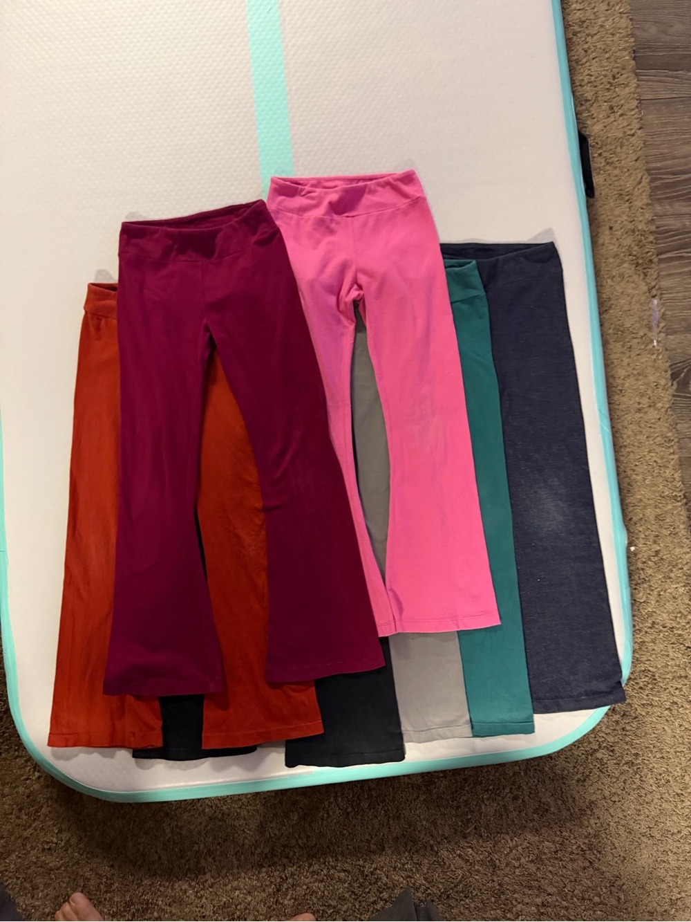 Cat & Jack Girls' Flare Leggings - Pink, Burgundy, Teal, Rust, Gray, Navy